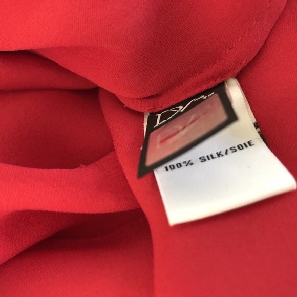 Diane Von Furstenberg | DVF Desma Keyhole Dress Silk Size 2 Red - Picture 8 of 9